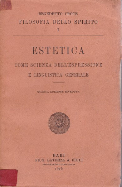 Estetica come scienza dell'espressione e linguistica generale - copertina