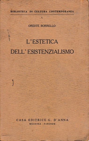 L'estetica dell'esistenzialismo - copertina