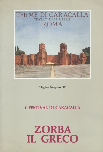 1° FESTIVAL DI CARACALLA. ZORBA IL GRECO - copertina