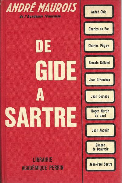 DE GIDE A SARTRE - copertina