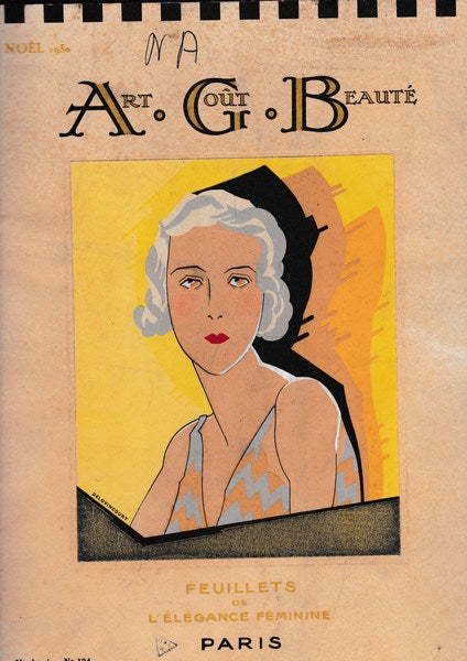 Art. Goùt. Beautè. Feuillets de l'élégance fèminine. 11° anno N°124. Noel 1930 - copertina