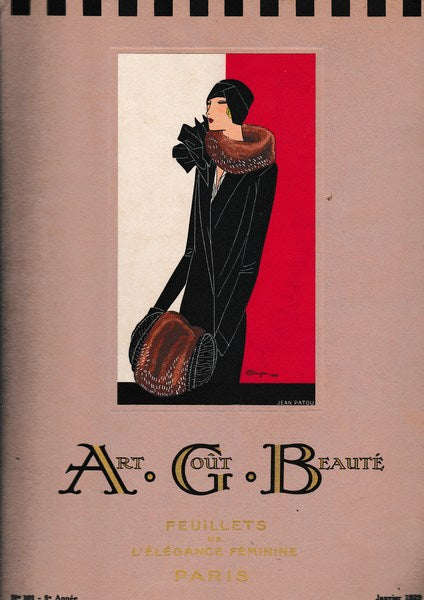 Art. Goùt. Beautè. Feuillets de l'élégance fèminine.9° anno N° 101. Janvier 1929 - copertina