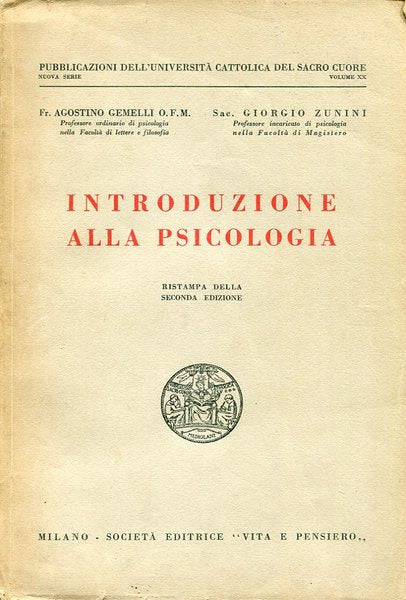 Introduzione alla Psicologia - copertina