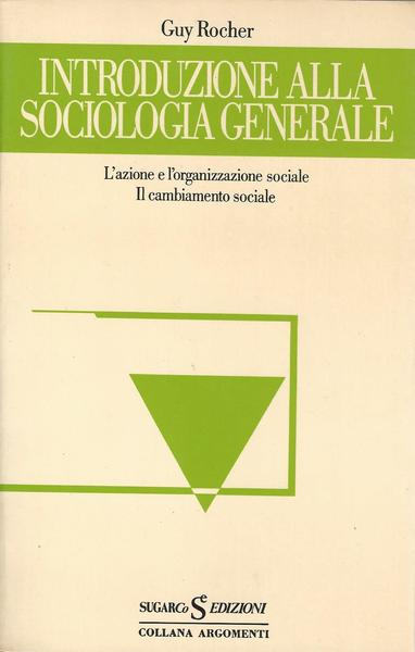 INTRODUZIONE ALLA SOCIOLOGIA GENERALE - copertina