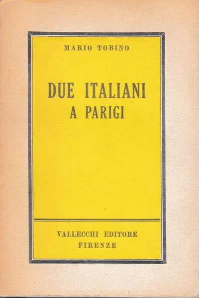 Due italiani a Parigi - copertina