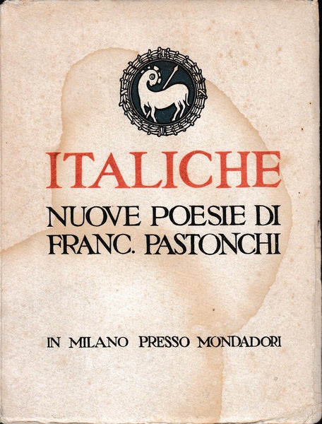 Italiche. Nuove Poesie - copertina