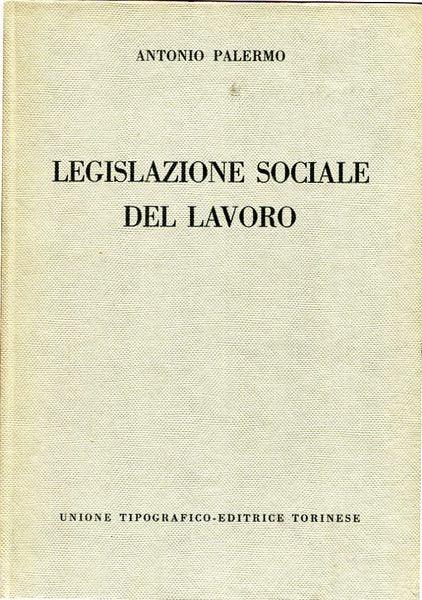 Legislazione sociale del lavoro - copertina