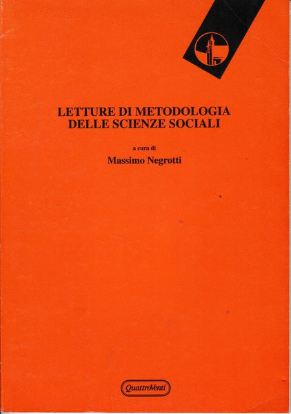 Letture di metodologia delle scienze sociali - copertina