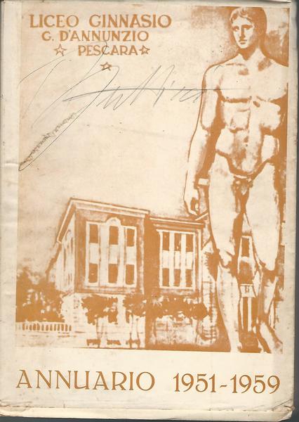 Liceo Ginnasio G. D'Annunzio Pescara. Annuario 1951-1959 - copertina