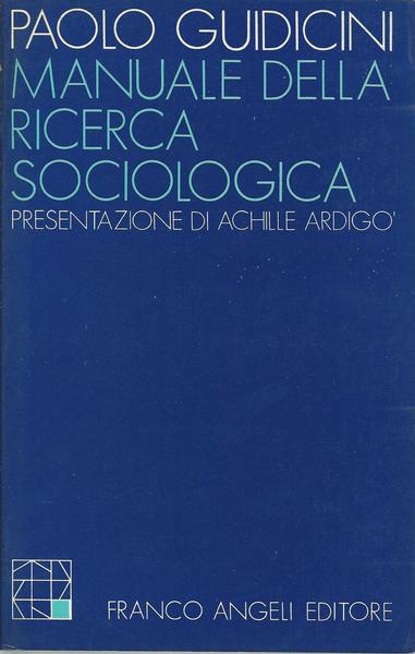 MANUALE DELLA RICERCA SOCIOLOGICA - copertina