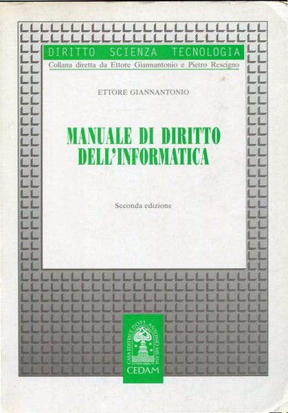 Manuale di Diritto dell'informatica - copertina