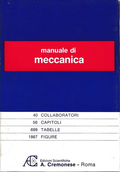 Manuale di meccanica - copertina