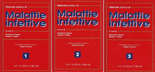 MANUALE PRATICO DI MALATTIE INFETTIVE - tre volumi - copertina