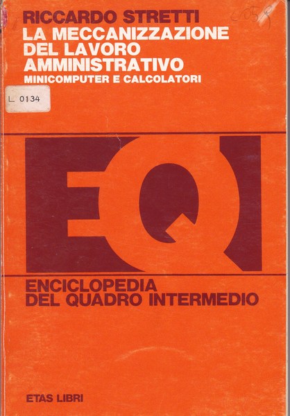 La meccanizzazione del lavoro amministrativo - copertina