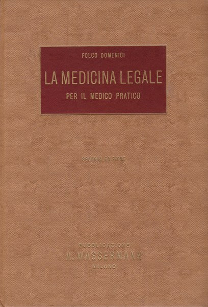 La medicina legale per il medico pratico - copertina