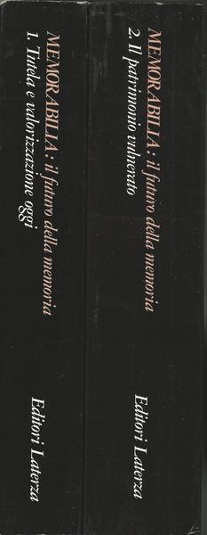 MEMORABILIA: IL FUTURO DELLA MEMORIA. Volumi 1-2 - copertina