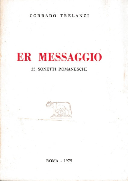Er messaggio. 25 sonetti romaneschi - copertina