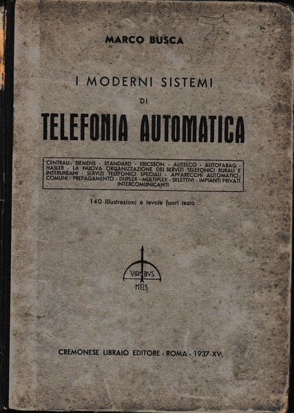 I moderni sistemi di Telefonia automatica - copertina