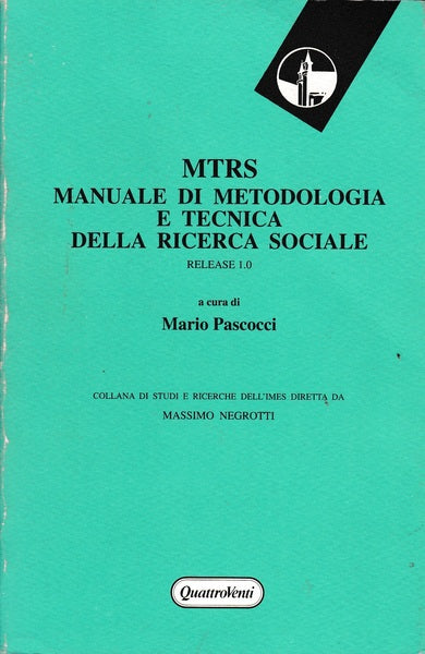 MTRS. Manuale di metodologia e tecnica della ricerca sociale - copertina