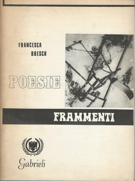 POESIE. FRAMMENTI - copertina