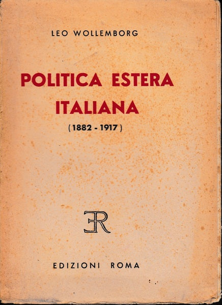 Politica estera italiana (1882 - 1917) - copertina