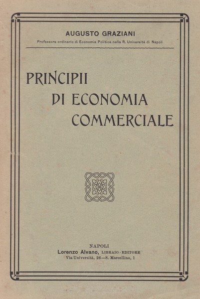 Principii di economia commerciale - copertina