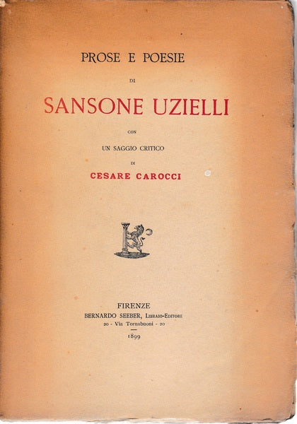 Prose e poesie - copertina