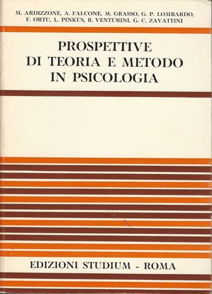 PROSPETTIVE DI TEORIA E METODO IN PSICOLOGIA - copertina