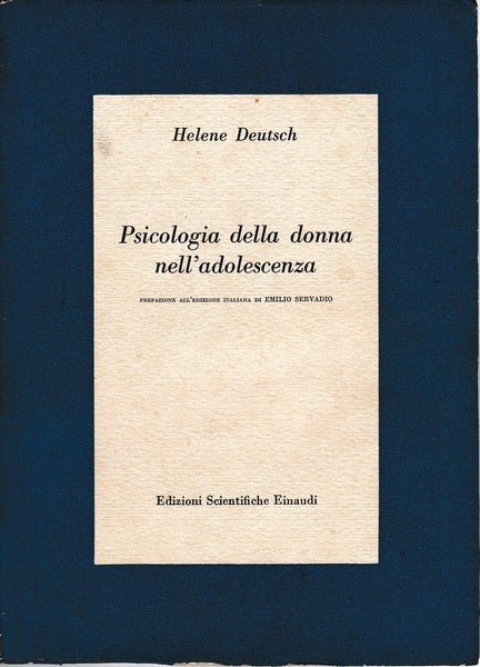 Psicologia delle donne nell'adolescenza - copertina