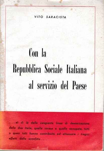 Con la Repubblica Sociale Italiana al servizio del Paese - copertina