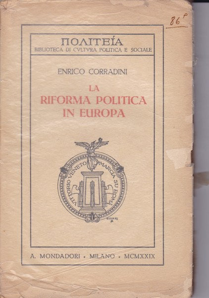 La riforma politica in Europa - copertina