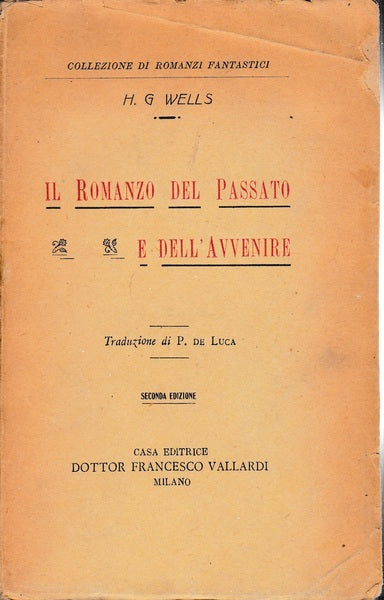 Il romanzo del Passato e dell'Avvenire - copertina