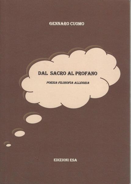 DAL SACRO AL PROFANO. poesia filosofia allegria - copertina