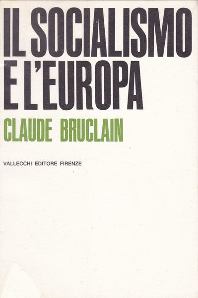 Il socialismo e l'Europa - copertina