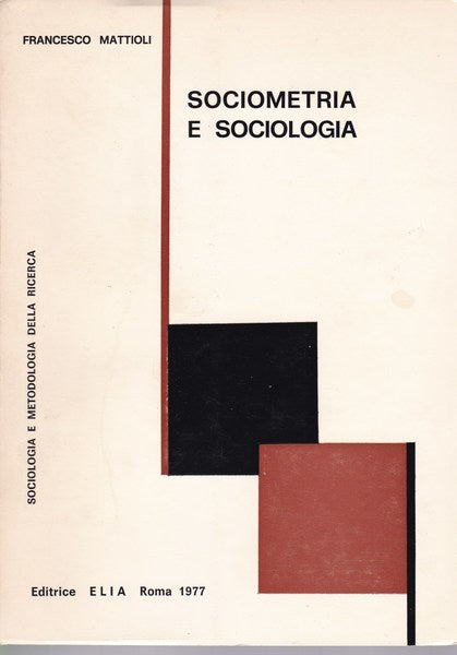 Sociometria e sociologia - copertina