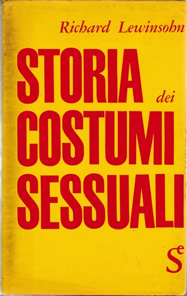 Storia dei costumi sessuali - copertina