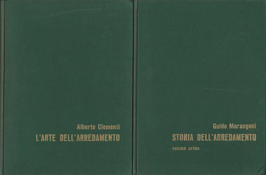 STORIA DELL'ARREDAMENTO. VOLUMI I-II-III E L'ARTE DELL'ARREDAMENTO - copertina