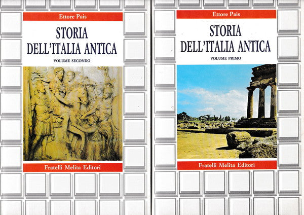 Storia dell'Italia antica - Volumi I-II - copertina