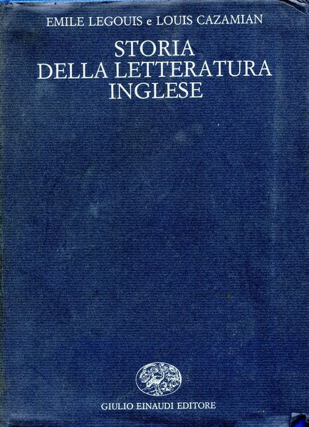 Storia della letteratura inglese - copertina