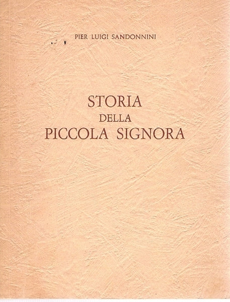 STORIA DELLA PICCOLA SIGNORA - copertina