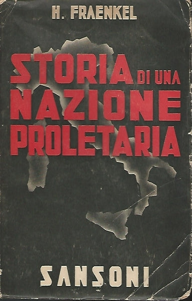 STORIA DI UNA NAZIONE PROLETARIA - copertina
