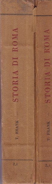 Storia di Roma. I. II. - copertina