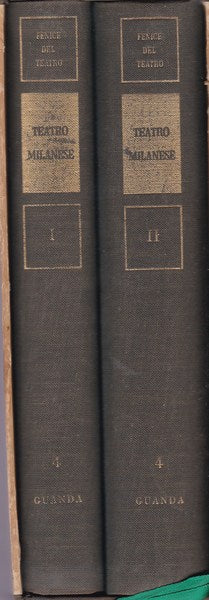 Teatro milanese. I. II. - copertina