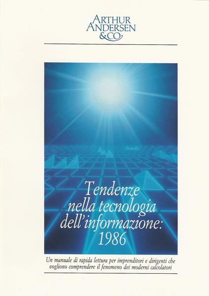 TENDENZE NELLA TECNOLOGIA DELL'INFORMAZIONE: 1986 - 1987 - copertina