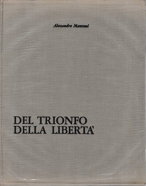 Del trionfo della libertà - copertina