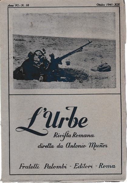 L'urbe. Rivista Romana. Anno VI N° 10 Ott. 1941 XIX - copertina