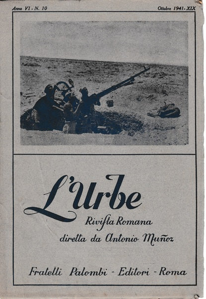 L'urbe. Rivista Romana. Anno VI - N° 10 Ottobre 1941 - XIX - copertina