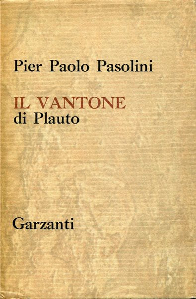 Il vantone di Plauto - copertina