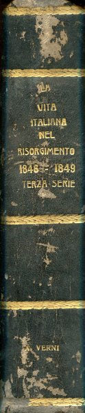 La vita italiana nel risorgimento(1846-1849)Terza serie I Lettere,scienze e arti - copertina